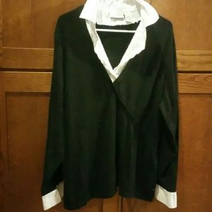 Cross chest nice dress sweater